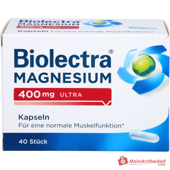 Biolectra Magnesium 400 mg ultra Magnesiumoxid Kapseln, 40 St..