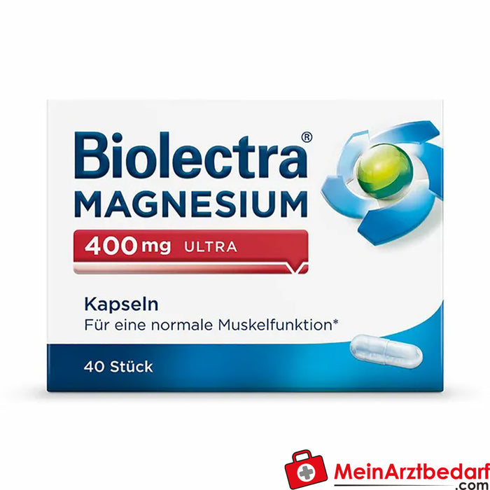 Biolectra® Magnesium 400mg ultra kapsułki, 40 szt.