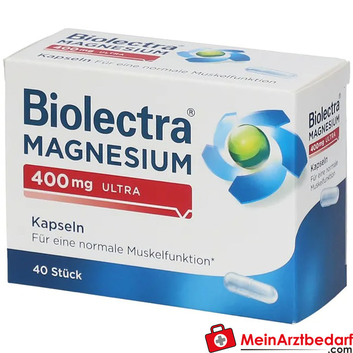 Biolectra® Magnezyum 400mg ultra kapsül, 40 adet.