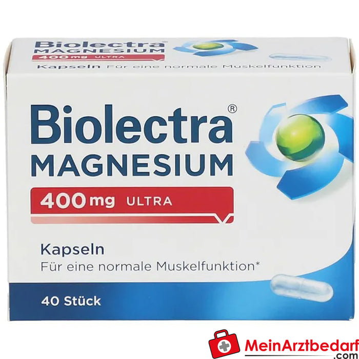 Biolectra® Magnesium 400mg ultra kapsułki, 40 szt.