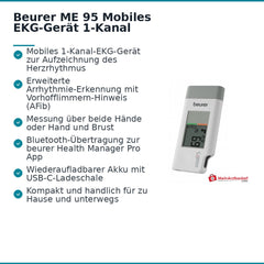 Beurer ME 95 Mobiles EKG-Gerät.