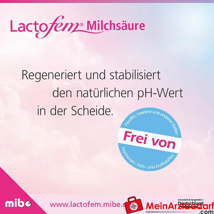 Lactofem® melkzuurvaginale zetpillen, 7 stuks.