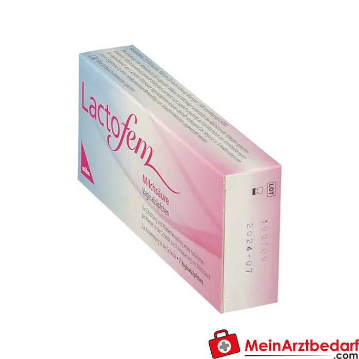 Suppositoires vaginaux à l'acide lactique Lactofem®, 7 pces