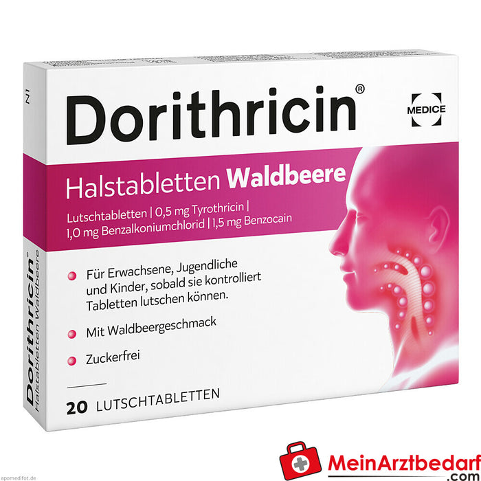 Doritricina comprimidos para a garganta baga selvagem 0,5mg/1,0mg/1,5mg