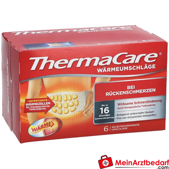 ThermaCare® Heat wraps para as costas, 6 peças.