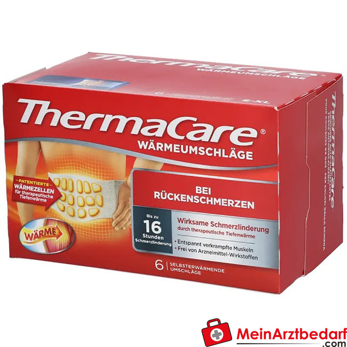 ThermaCare® Heat wraps para as costas, 6 peças.