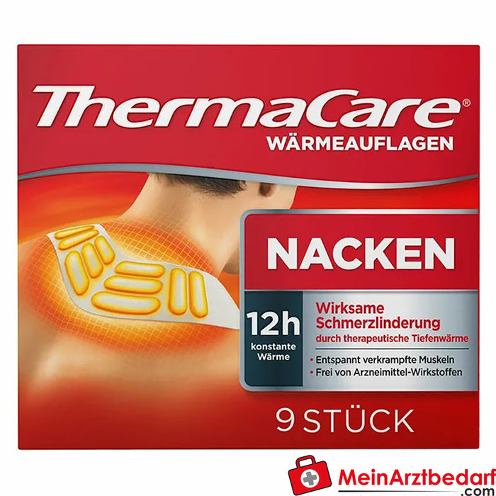 ThermaCare® impacchi di calore per collo, spalle e braccia, 9 pezzi.
