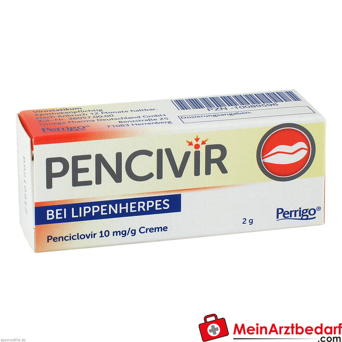 Pencivir para o herpes labial 10mg/g