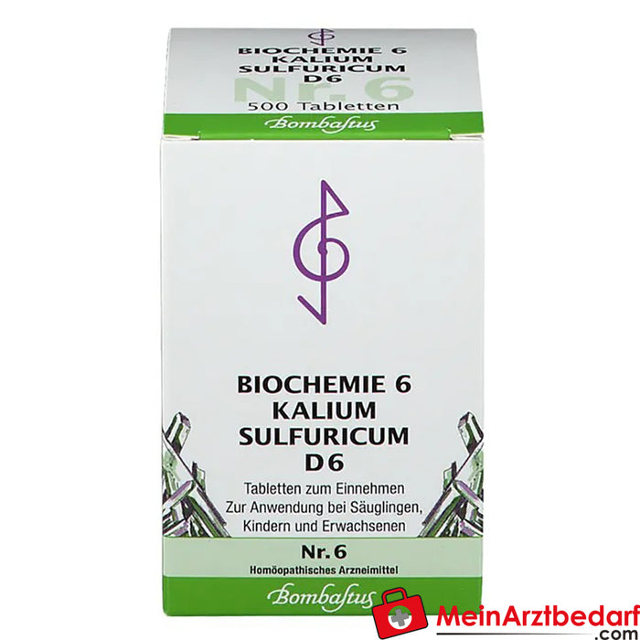Bombastus Bioquímica 6 Potasio sulfúrico D 6 Comprimidos