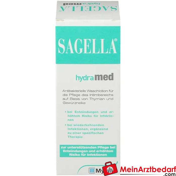 SAGELLA hydramed: Antibacterial wash lotion for the intimate area, 100ml