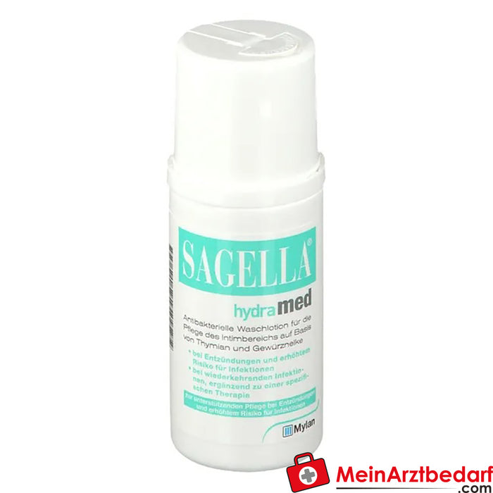 SAGELLA hydramed : lotion de lavage antibactérienne pour les parties intimes, 100ml