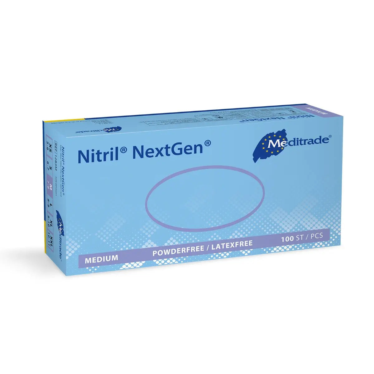Meditrade Nitril NextGen Untersuchungshandschuhe blau, 100 Stk.