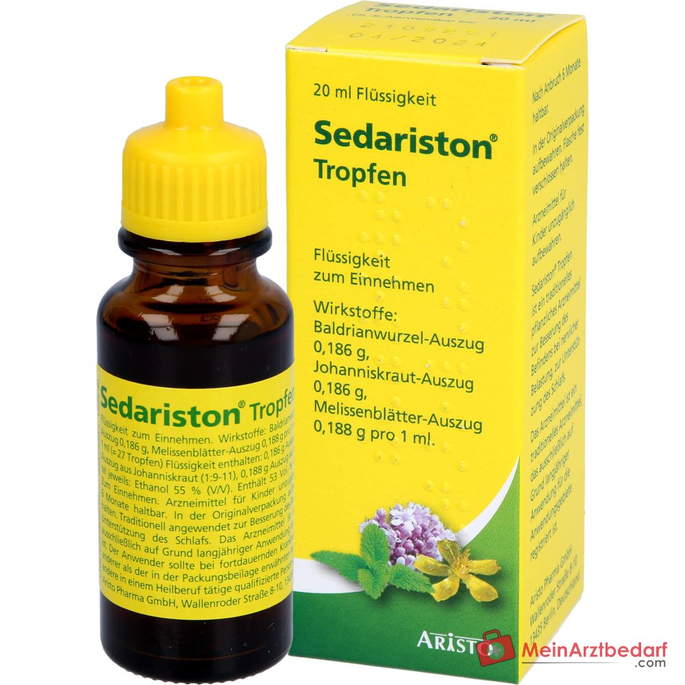 Sedariston Tropfen Auszüge aus Baldrian Johanniskraut Melisse