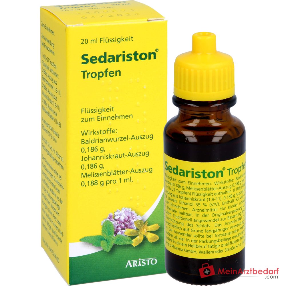 Sedariston Tropfen Auszüge aus Baldrian Johanniskraut Melisse