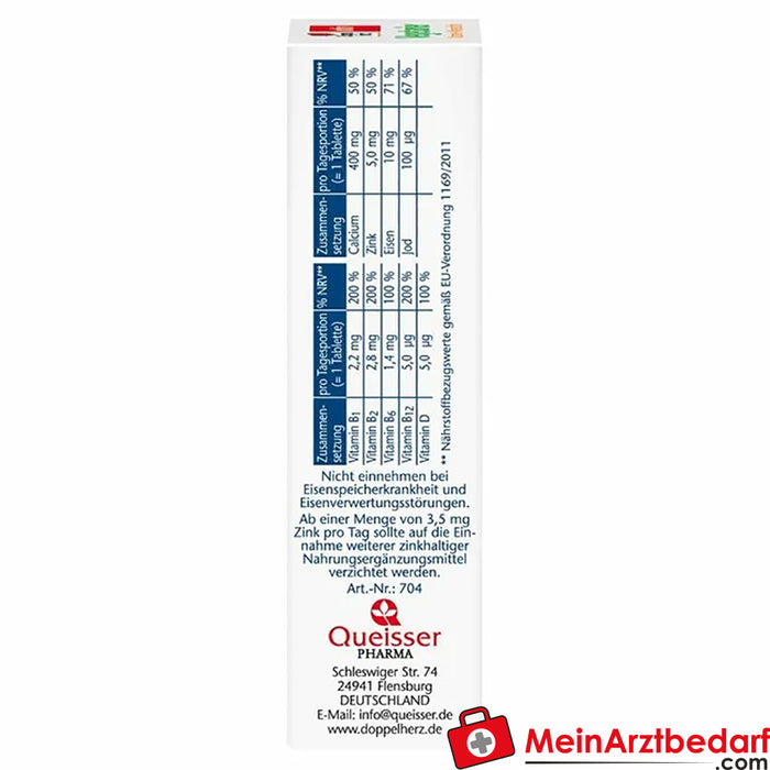 Doppelherz® aktiv végétarien Vitamines+minéraux, 30 comprimés