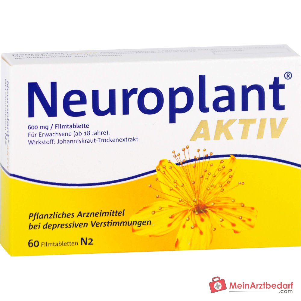 Dr. Willmar Schwabe Neuroplant Aktiv Estratto secco di iperico compresse rivestite 600 mg, 100 pezzi.