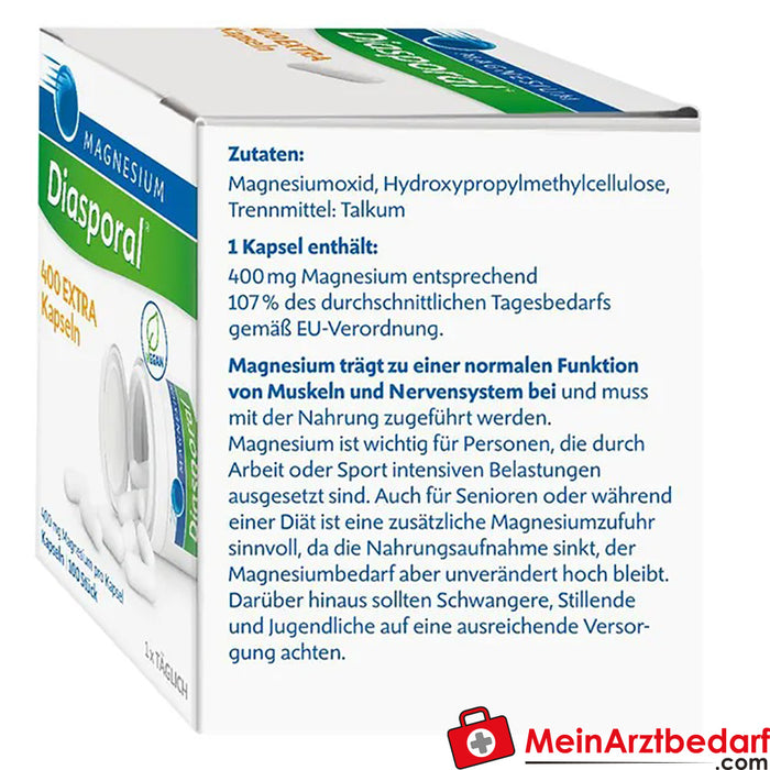 Magnesium-Diasporal® 400 EXTRA Kapseln, 100 St.