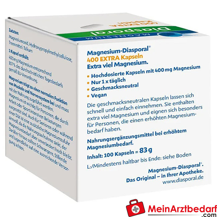 Magnesium-Diasporal® 400 EXTRA Kapseln, 100 St.