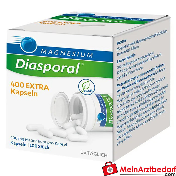 Magnésio-Diasporal® 400 EXTRA Cápsulas, 100 Cápsulas