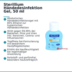 Sterillium Händedesinfektion Gel, 50 ml.