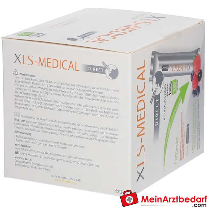 XLS-MEDICAL aglutinante de gorduras DIRECT sticks com um agradável sabor a frutos silvestres