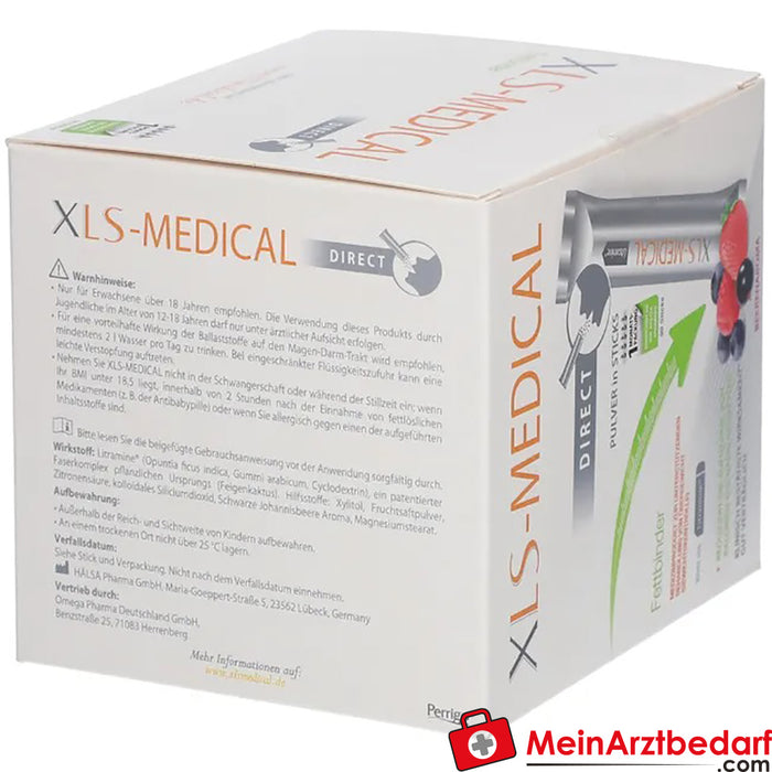 XLS-MEDICAL Ligante de Gordura DIRECT Sticks com um agradável sabor a frutos silvestres, 90 st.