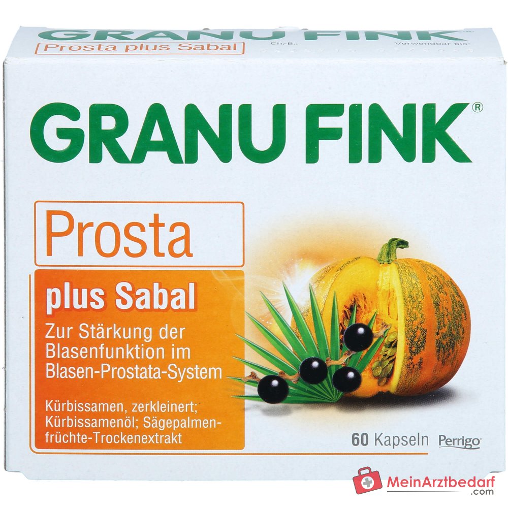 Granu Fink Prosta plus Sabal Kürbissamen / Kürbissamenöl / Sägepalmenfrüchte-Trockenextrakt Hartkapseln, 200 St.