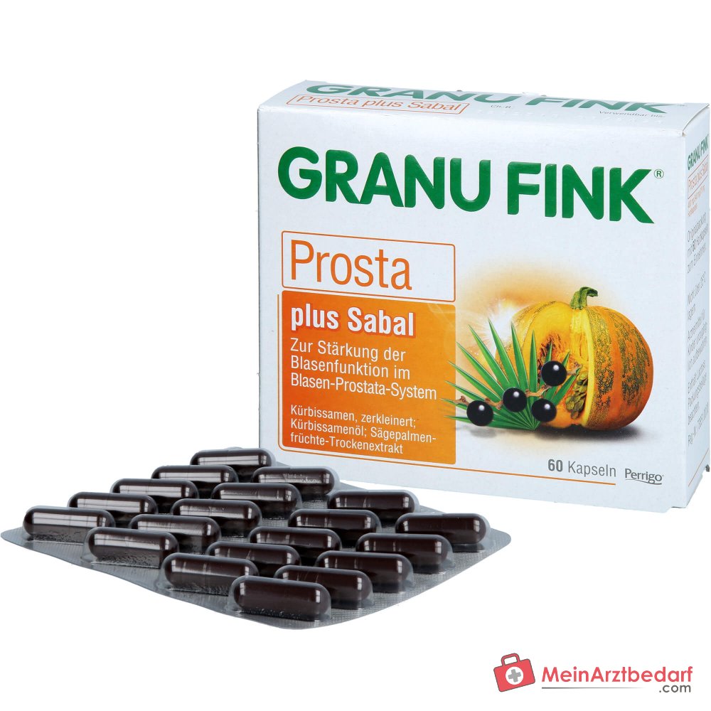 Granu Fink Prosta plus Sabal Kürbissamen / Kürbissamenöl / Sägepalmenfrüchte-Trockenextrakt Hartkapseln, 200 St.