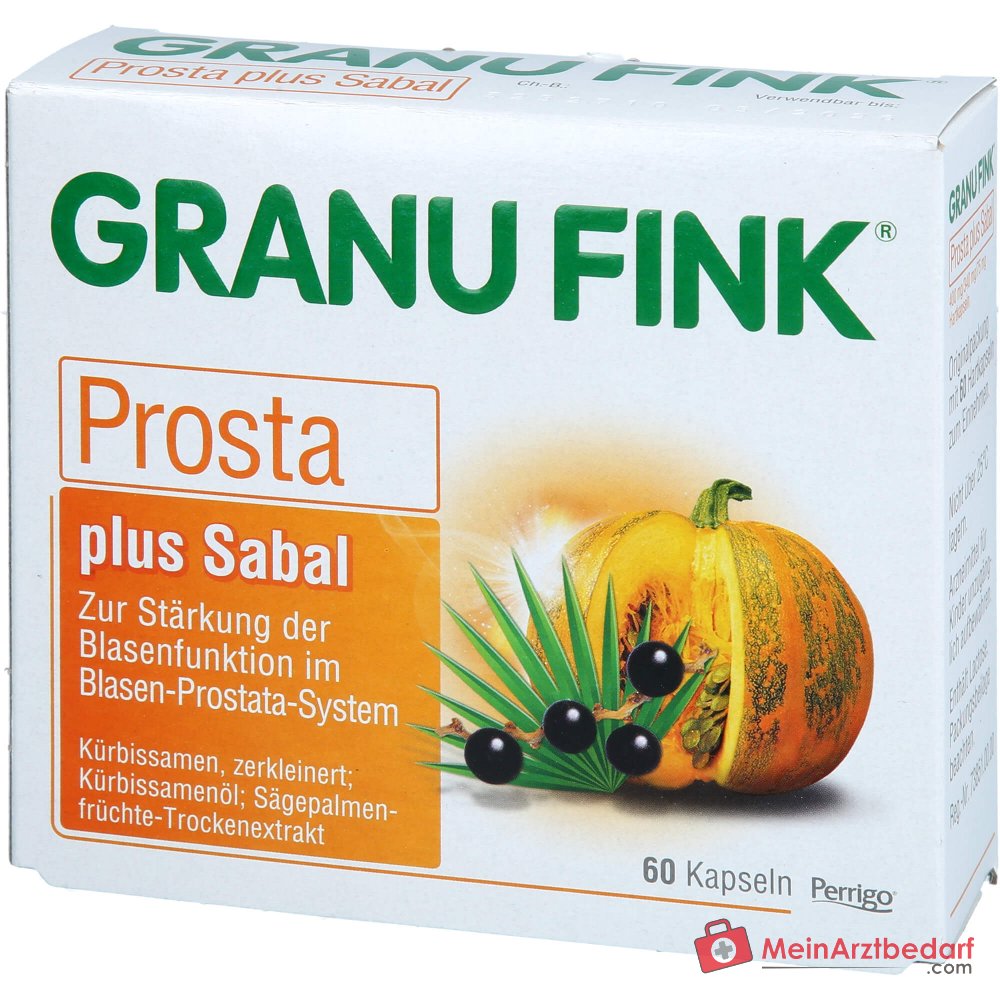 Granu Fink Prosta plus graines de courge / huile de graines de courge / extrait sec de fruits de palmier nain gélules dures, 200 pcs.