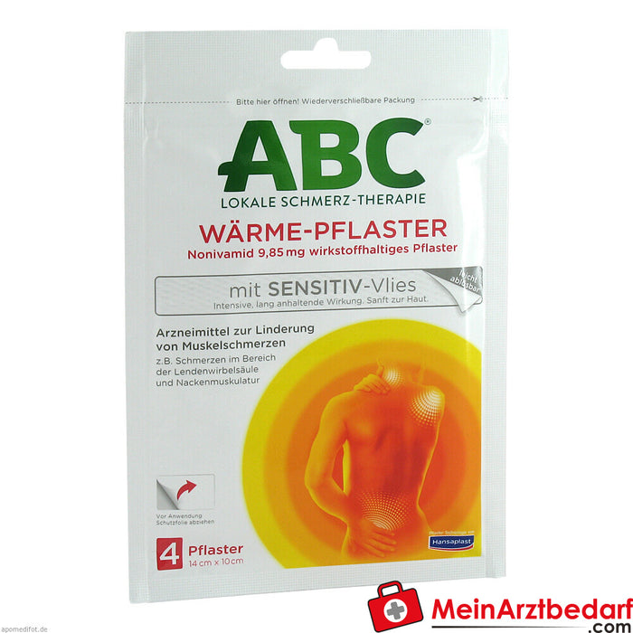 ABC Heat Plaster with Sensitive Fleece 9,85mg Hansaplast med