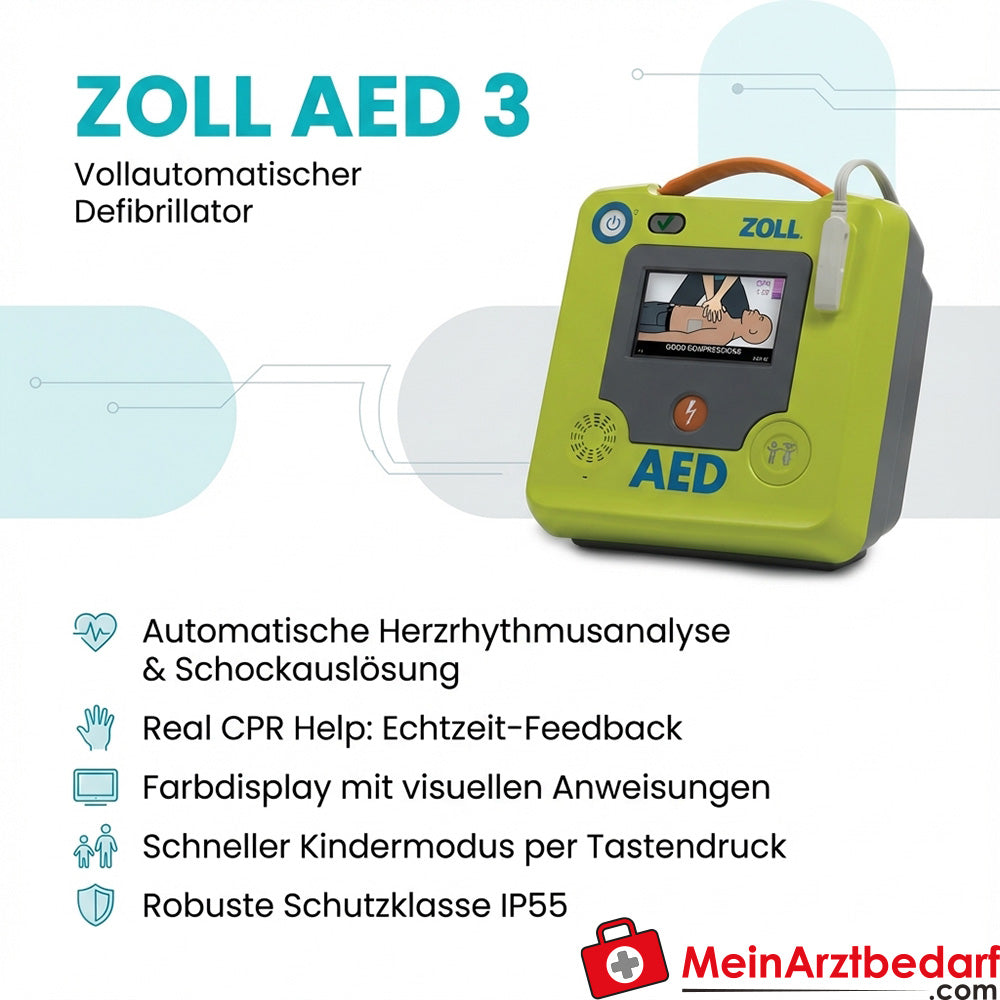ZOLL AED 3 volledig automatisch met Real-CPR-Help & kindermodus