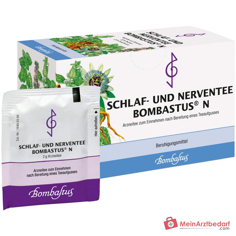 Bombastus tisana sonno e nervi N con valeriana, melissa e passiflora bustine 20 bustine, 20 x 2 g