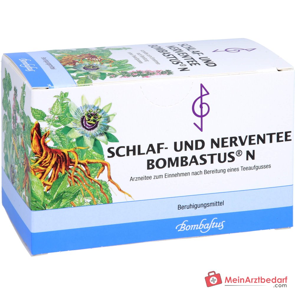 Bombastus Schlaf- und Nerventee N mit Baldrian, Melisse & Passionsblume Teebeutel 20 Beutel, 20 x 2 g