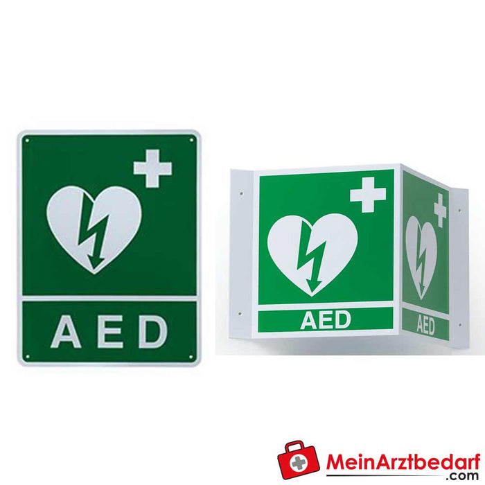 Zoll Zoll AED sinal de parede 2D/3D