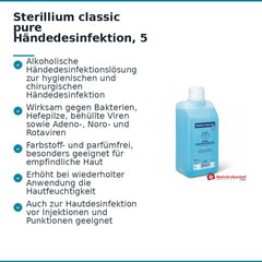 Sterillium classic pure Händedesinfektion, 5 l.