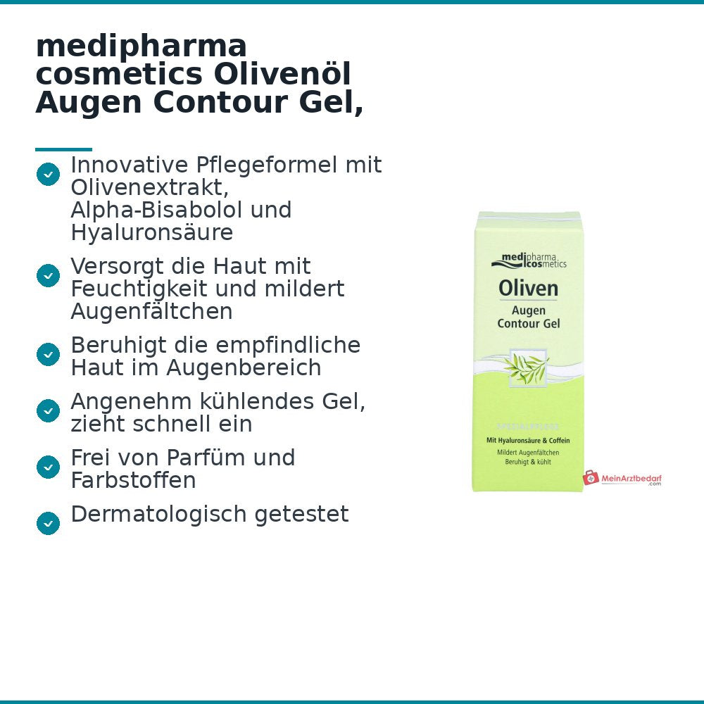 medipharma cosmetics Olijfolie Oogcontourgel, 15 ml