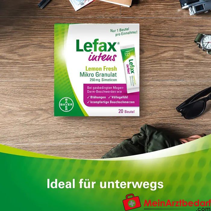 Lefax® intens microgranulado, 20 peças.