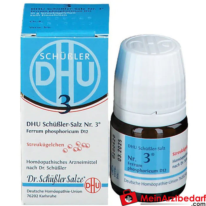 DHU Schüssler n° 3 Ferrum phosphoricum D12