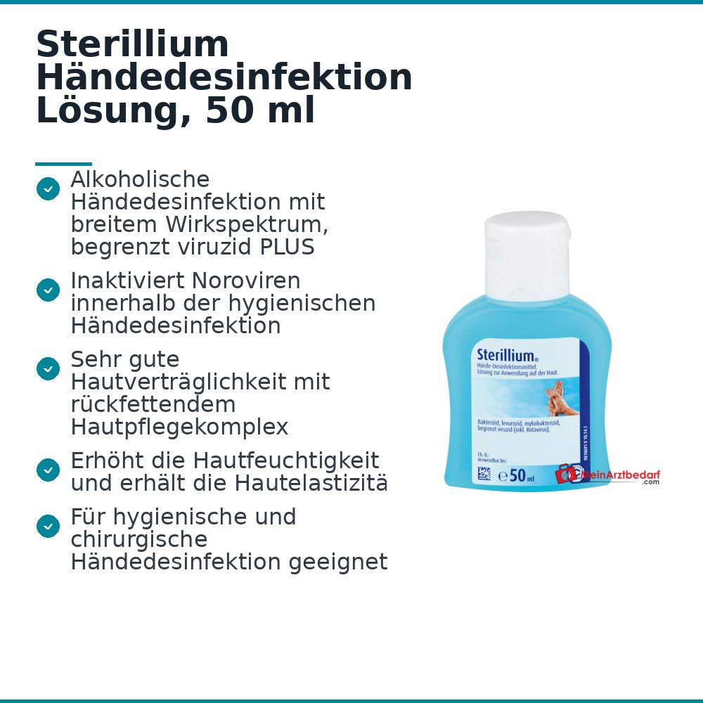 Sterillium Händedesinfektion Lösung, 50 ml.