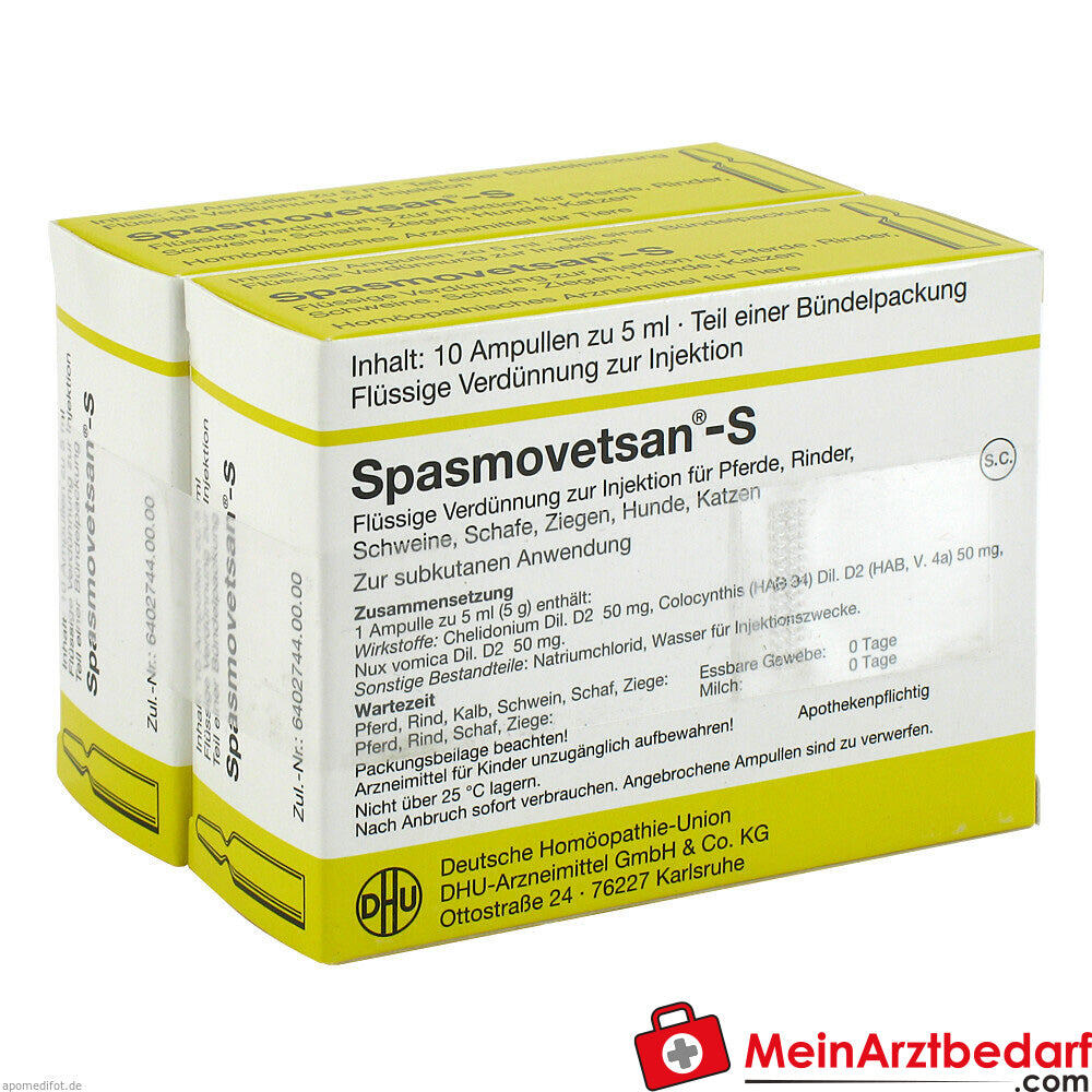 Spasmovetsan-S vet 2 x 10x5 ml