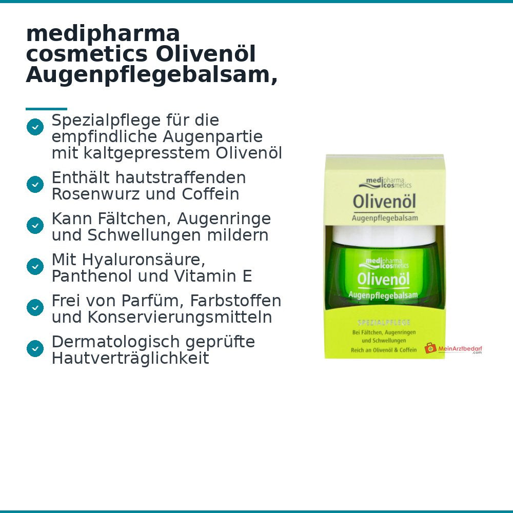 medipharma cosmetics Olijfolie Oogverzorgingsbalsem, 15 ml