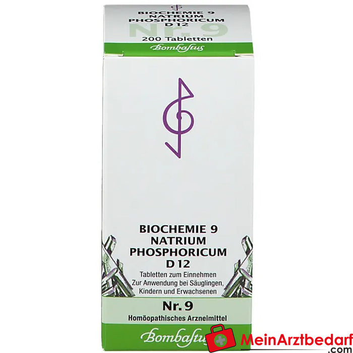 Bombastus Bioquímica 9 Natrium phosphoricum D 12 Comprimidos