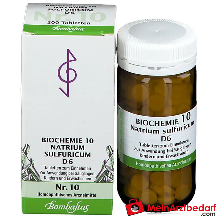 Bombastus Bioquímica 10 Natrium sulfuricum D 6 Comprimidos