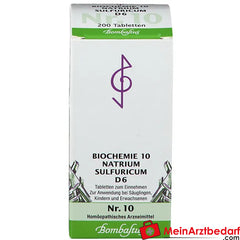 Bombastus Biochemie 10 Natrium sulfuricum D 6 Tabletten.