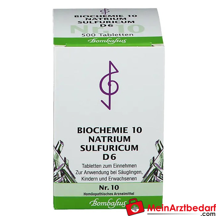 Bombastus Biochemistry 10 Natrium sulfuricum D 6 Comprimidos