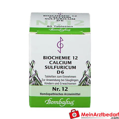Bombastus Biochemie 12 Calcium sulfuricum D 6 Tabletten.
