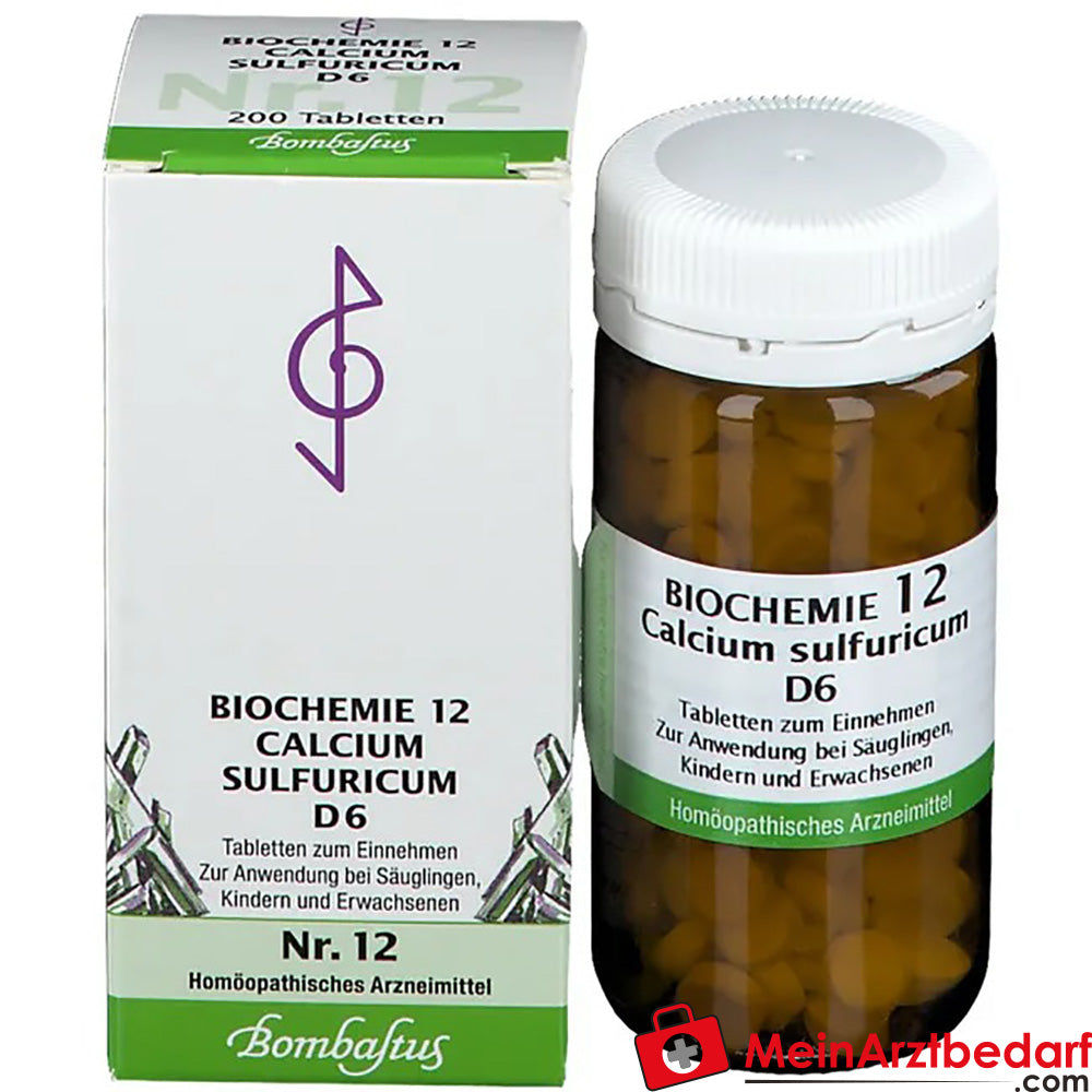 Bombastus Biochemie 12 Calcium sulfuricum D 6 Tabletten.