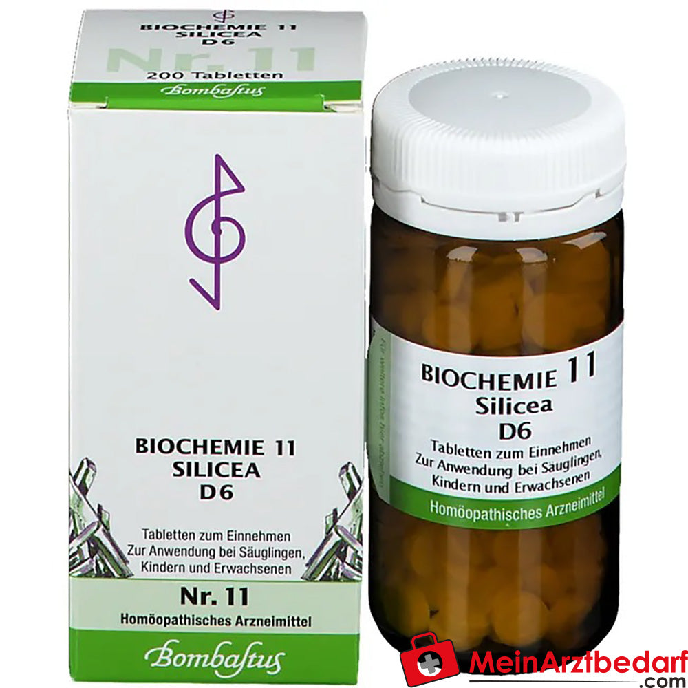 Bombastus Biochemie 11 Silicea D 6 Tabletten.