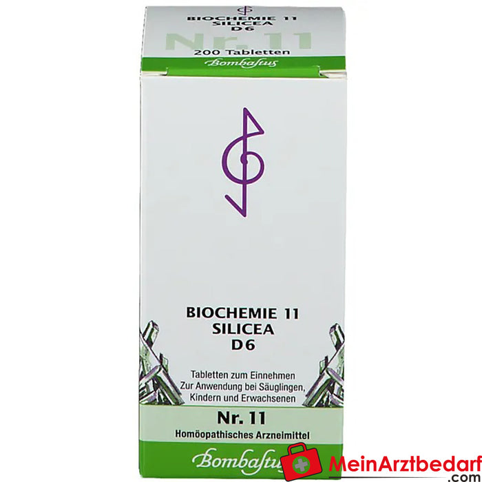 Bombastus Biochemistry 11 Silicea D 6 Comprimidos