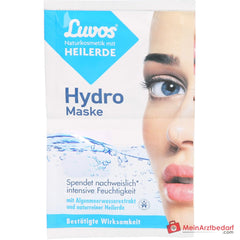 Luvos Heilerde Hydro Maske Algenmeerwasserextrakt / Hyaluronsäure / Bambusextrakt / Aprikosenkernöl Gesichtsmaske, 2x7,5 ml.